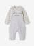 Fleece Top & Dungarees Ensemble, for Babies BROWN MEDIUM SOLID+marl grey 