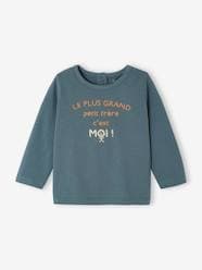 Baby-T-shirts & Roll Neck T-Shirts-T-Shirts-Long Sleeve Top with Message, for Babies