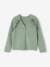 Cardigan with Ruffles for Girls ecru+sage green 