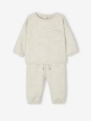 -Sweatshirt & Harem-Style Trousers Fleece Combo for Babies