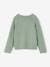 Cardigan with Ruffles for Girls ecru+sage green 