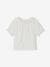 T-Shirt with Broderie Anglaise Collar for Babies ecru 