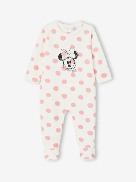 Minnie Mouse Velour Sleepsuit for Baby Girls by Disney® ecru 