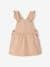 Dungaree Dress with Frilly Straps for Babies rose 