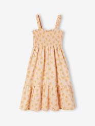 -Smocked Strappy Dress, for Girls