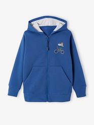 Boys-Sportswear-Sports Jacket with Hood & Fancy Crest