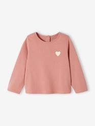 Long Sleeve Top with Peter Pan Collar, for Babies - beige