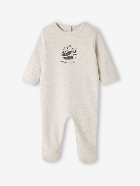 Pack of 2 Interlock Sleepsuits for Babies grey 