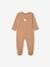 Pack of 2 Sleepsuits in Interlock Fabric for Babies taupe 