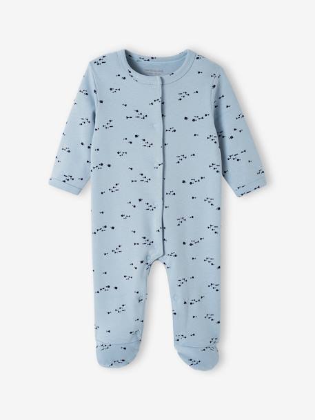 Pack of 3 Interlock Sleepsuits for Babies night blue 