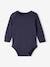 Pack of 5 Long Sleeve Bodysuits in Organic Cotton with Cutaway Shoulders for Babies night blue 