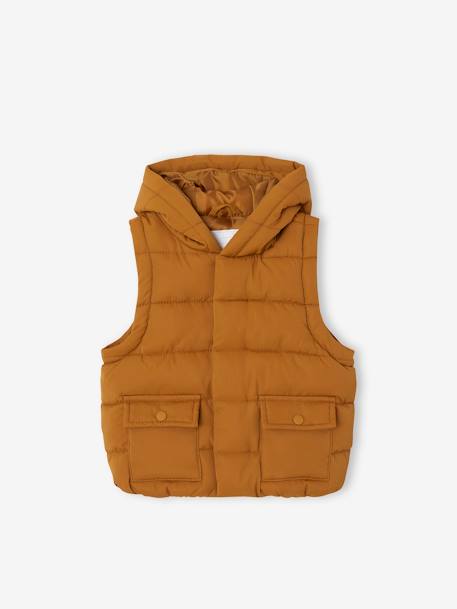 Jacket with Detachable Sleeves, for Babies caramel 