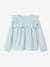 Blouse with Ruffles in Broderie Anglaise, for Girls coral+ecru+sky blue 