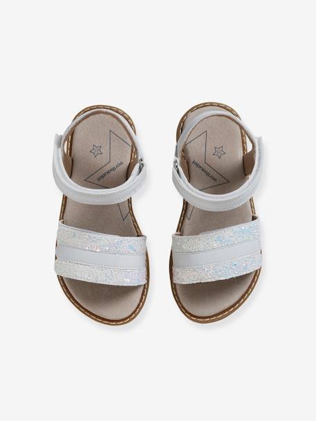 Sandals with Hook-&-Loop Straps for Children, Designed for Autonomy white 