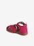 Leather Sandals for Baby Girls, Designed for First Steps fuchsia+iridescent beige 