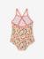 Striped Swimsuit for Girls pale pink 