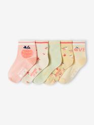 Pack of 5 Pairs of Fruit Socks for Girls