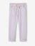 Fluid Paperbag-Style Trousers for Girls coral+lavender 