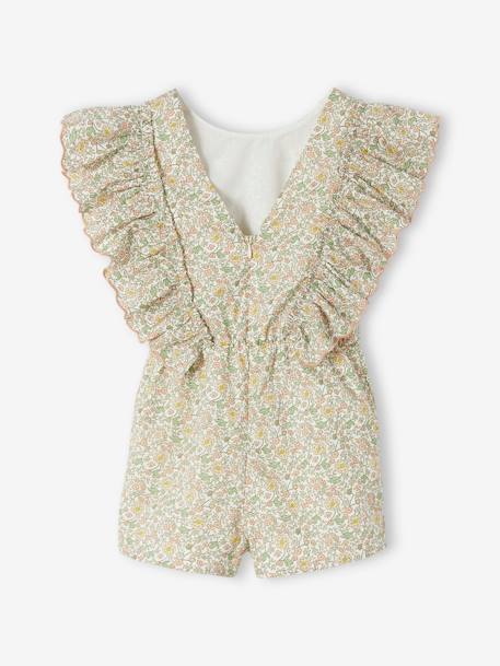 Occasion Wear Playsuit with Ruffles for Girls vanilla 