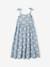 Strappy Midi-Length Dress for Girls blue+ecru+multicoloured+printed white+sky blue 