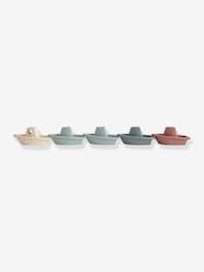 -Bath Time Toys - 5 Stackable Boats - MUSHIE