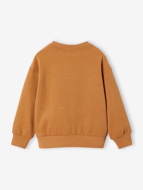 Sweatshirt with Zipped Pocket for Boys pecan nut 