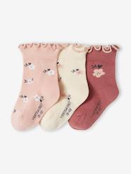 Baby-Socks & Tights-Pack of 3 Pairs of Socks for Baby Girls