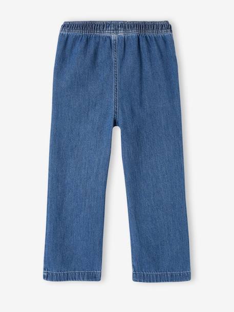 Loose-Fitting Straight Leg Jeans for Girls, Easy to Put On double stone+stone 