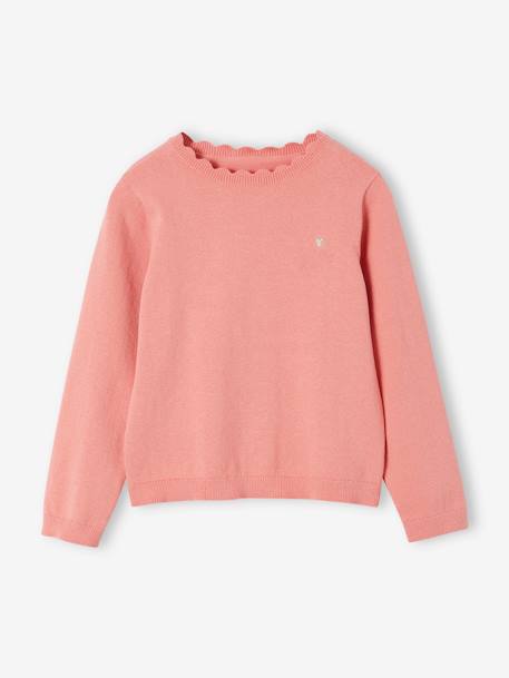 BASICS Jumper for Girls apricot+dusky pink+navy blue+pastel yellow 