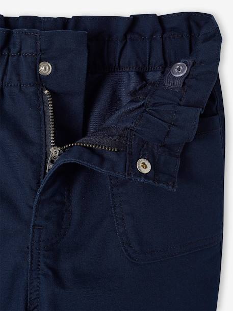 Indestructible Paperbag Trousers for Girls navy blue 