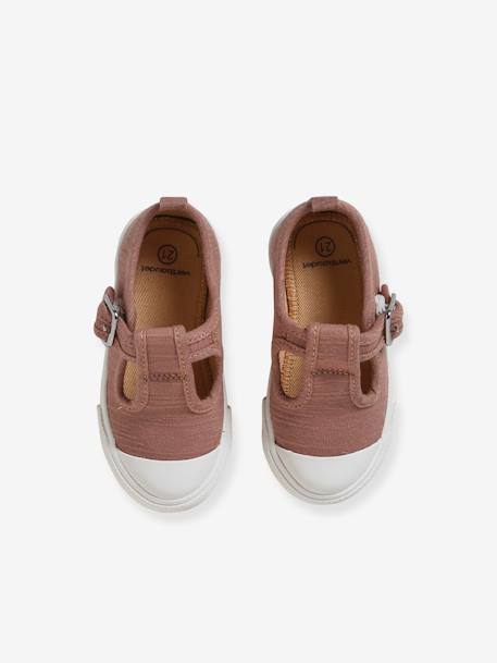 Mary Jane Shoes in Canvas for Babies brown 