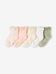 -Pack of 5 Pairs of Socks for Baby Girls