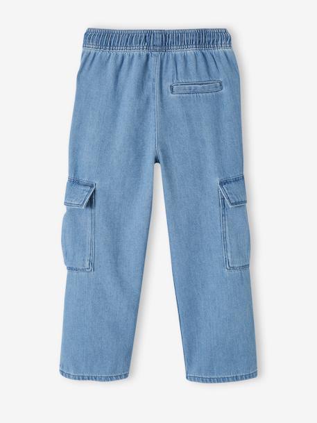 Cargo Jeans Loose Fit, Pull-Ons, for Girls stone 