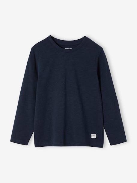 Long Sleeve Colour Top for Boys BEIGE LIGHT SOLID WITH DESIGN+Blue+fir green+navy blue 