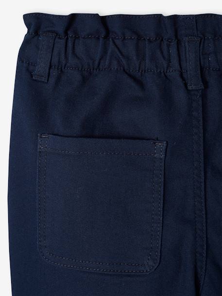 Indestructible Paperbag Trousers for Girls navy blue 