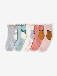 Girls-Underwear-Socks-Pack of 5 Pairs of Socks for Girls