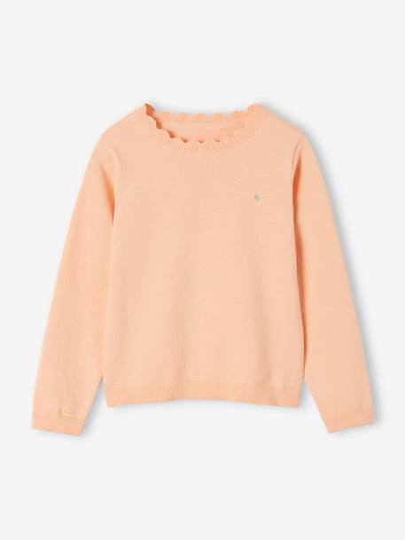 BASICS Jumper for Girls apricot+navy blue+pastel yellow 