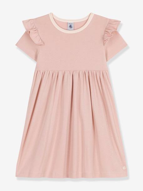 Short Sleeve Dress, by PETIT BATEAU pale pink 