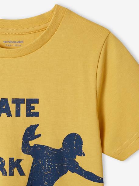 T-Shirt with Message for Boys night blue+royal blue+sage green+yellow 