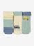 Pack of 3 Pairs of 'Cars' Socks for Baby Boys sage green 