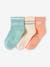 Pack of 3 Pairs of Sports Socks for Girls ecru 