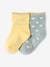 Pack of 2 Pairs of Floral Socks for Baby Girls pale yellow 