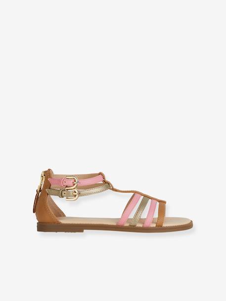 Sandals for Children, J7235 Karly Girl by GEOX® brown 