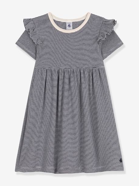 Short Sleeve Dress, by PETIT BATEAU blue 