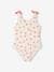 Set of 2 Hearts Swimsuits for Girls coral 