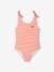 Set of 2 Hearts Swimsuits for Girls coral 