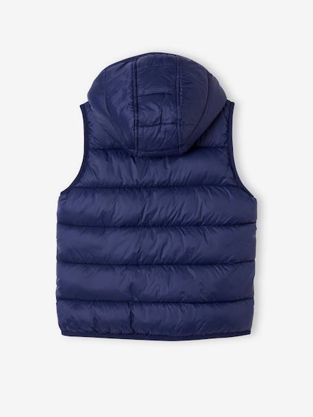 Hooded Colourblock Bodywarmer for Boys electric blue+navy blue+peacock blue 