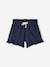 Shorts with Ruffles for Girls blue+ecru+navy blue 