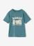 T-Shirt for Boys aqua green+coral+ecru 