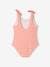 Set of 2 Hearts Swimsuits for Girls coral 